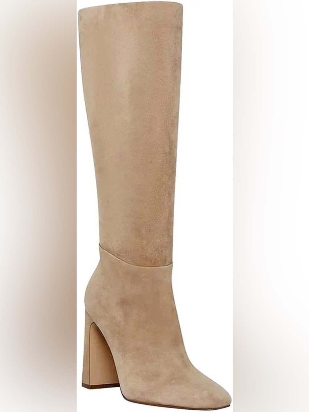 Steve Madden Women's Ally Leather Knee-High Boots Tan Suede 7